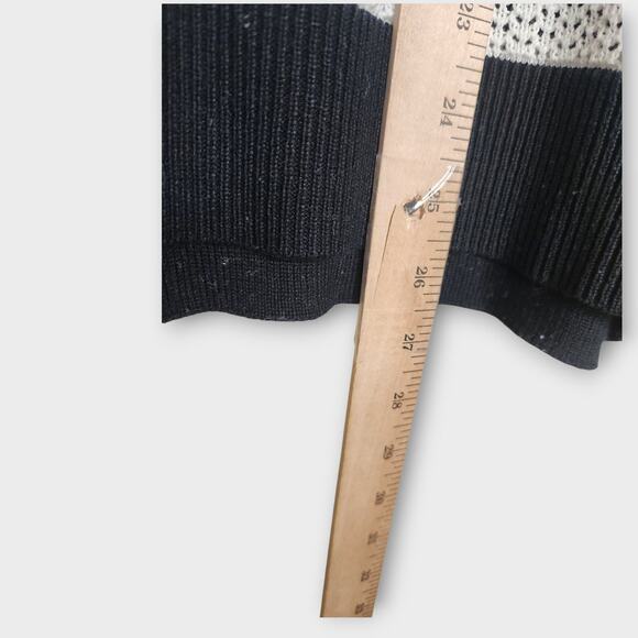 Rag & Bone Tracey Striped Cold Shoulder Knit Sweater Women's Large - Picture 6 of 7